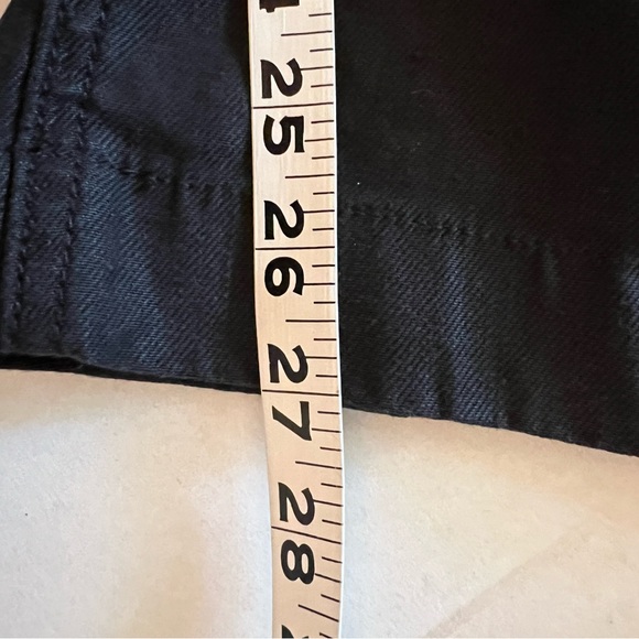 🌈 HUDSON Black Wide Leg Flare Linen Pants High Rise Size 30/10 - Picture 11 of 13